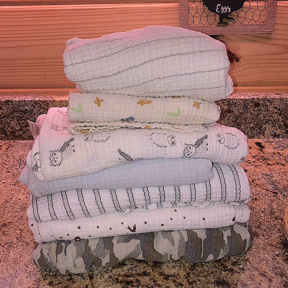 Muslin Swaddles *lot of 7*